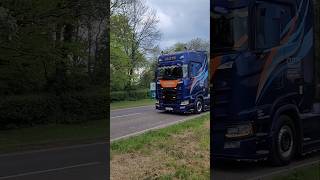 SCANIA S500  CUTTS  Truckfest Lincoln leave [upl. by Presley]