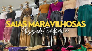 Saia Plissada no Brás  Moda Evangélica Direto do Fabricante Com o Melhor Preço brás saias [upl. by Shamrao22]