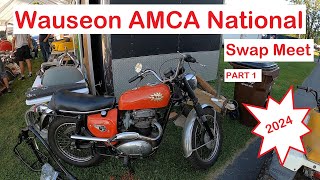 Wauseon 24 Vintage Motorcycle Swap Meet Part 1 [upl. by Atnom]