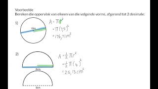 04 Oppervlak van n sirkel [upl. by Earaj]