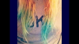 DIY Pastel Green DipDye Hair [upl. by Chaddie878]