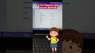 👉Text alignment with exact Spaces in Ms Word 😲mswordshorts wordshorts viralvideo space shorts [upl. by Hirst666]