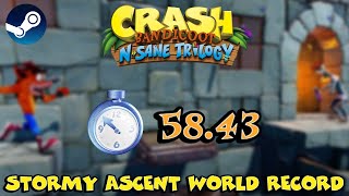 Stormy Ascent 5843 Uncapped WR Crash Bandicoot NST PC [upl. by Sydelle]