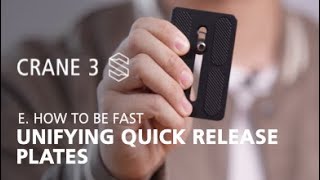 Zhiyun Crane 3S OFFICIAL tutorials E1 unifying quick release plates [upl. by Elna]