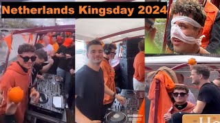 Lando Norris partying in the netherlands on Kingsday 2024 [upl. by Lletnwahs]