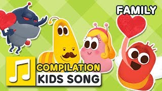 FAMILY SONG COMPILATION  LARVA KIDS  SUPER BEST SONGS FOR KIDS  FAMILY SONG [upl. by Kreager]