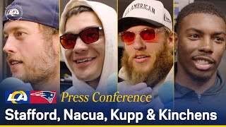 Matthew Stafford Puka Nacua Cooper Kupp amp Kam Kinchens React To Week 11 Win Over Patriots [upl. by Maye]