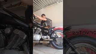 Ronco virago 250 bobber bobberchoppervirago250shadowiron883motosmotorcycle [upl. by Schulze]