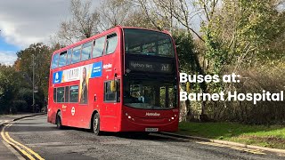 Buses at Barnet Hospital [upl. by Namas569]