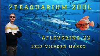 Zeeaquarium 22  DIY visvoer maken [upl. by Adnaval]