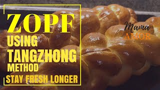 Zopf Bread Recipe ASIAN TWIST ZOPFBROT using Tangzhong Method [upl. by Alidus825]