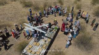 Elevation of the Cross  Florence AZ  Mission Orthodox Church Procession  Drone 4k [upl. by Eniretac426]