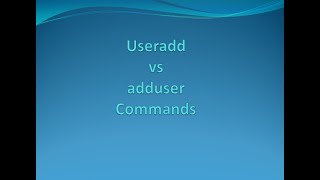 Difference between useradd and adduser Command in Linux [upl. by Eunice]