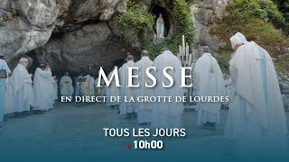 Messe de lAssomption de la Vierge Marie depuis Lourdes  15082024 [upl. by Ittak]