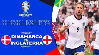 HIGHLIGHTS  Dinamarca vs Inglaterra  UEFA EURO 2024  J2  TUDN [upl. by Odama]