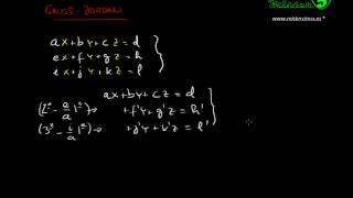 RESOLUCIÓN SISTEMA ECUACIONES POR EL MÉTODO ELIMINACIÓN GAUSS JORDAN [upl. by Dnomde]