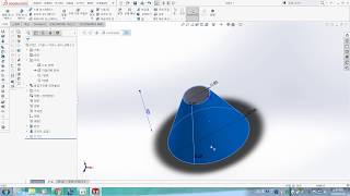 Solidworks Sheet Metal Circular Cone원뿔판금전개Sea TV [upl. by Khan]