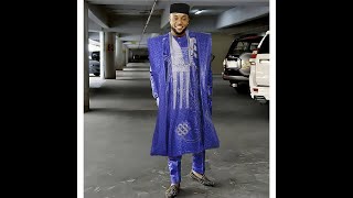 HDAfricanDress African Men Rich Bazin Traditional Dashiki Robe Muslim Ramadan Agbada Clothing 2023 [upl. by Rudy]