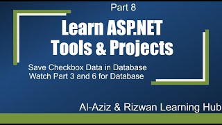 Aspnet amp C tutorial Part 8 Save Checkbox Data in Database [upl. by Nutter]