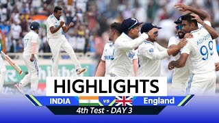 IND vs ENG 4th Test Day 3  India vs England Test Match Highlights Match Highlights [upl. by Atniuqal]