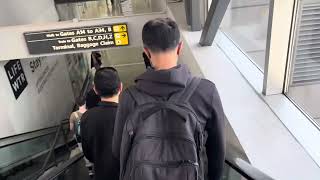 How to make a connection from concourse A to concourses CD at Dulles International Airport part 1 [upl. by Thistle981]