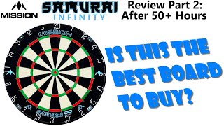 Best Dartboard To Buy Mission Samurai INFINITY Dartboard Review Part 2 [upl. by Aiksas]