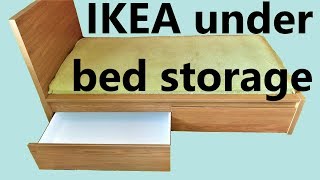 Ikea Malm underbed storage assembly [upl. by Dryfoos119]