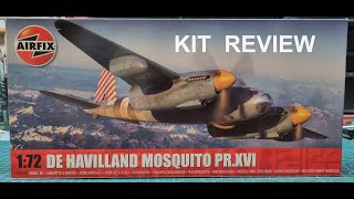 172 Airfix DE Havilland Mosquito PRXVI Kit Review [upl. by Gerstein946]