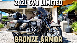 2021 HarleyDavidson CVO Limited Bronze Armor  Specs and colors [upl. by Emilee]