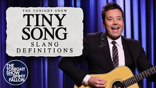 Jimmy Performs a Tiny Slang Song  The Tonight Show Starring Jimmy Fallon [upl. by Compton867]