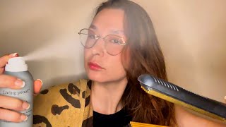 asmr styling your hair roleplay with eccentric hairdresser 🎀 hair brushing styling crimping [upl. by Gula]