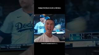 Dodgers Fan Reacts to win vs Mariners 82024 [upl. by Annaigroeg]