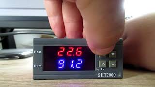 SHT2000 temperature controller manual settings guide [upl. by Eneleh]