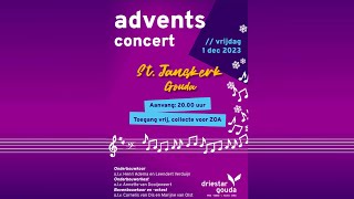 Adventsconcert door leerlingen van De Driestar vanuit de St Jan in Gouda [upl. by Nosmoht]