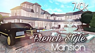 FINISHING and TOURING my 1 million Aesthetic French Style MANSION  Bloxburg [upl. by Idou]