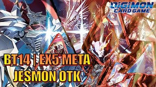 Digimon TCG  BT14EX5 Meta  Jesmon OTK [upl. by Aitnahs]