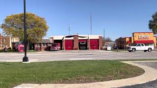 Des Plaines IL Fire Department  Ambulance 61 amp Tower 61 Responding [upl. by Arat]