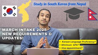 How to Study in South Korea 2025 March Intake Updates amp Visa Tips [upl. by Abbie]