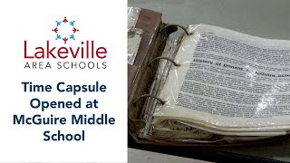 Time Capsule Buried in 1995 Opened at McGuire Middle School [upl. by Trahern]