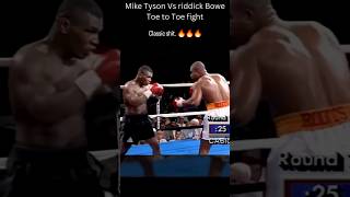 IRON MIKE TYSON VS RIDDICK quotBIG DADDYquot BOWE TOE TO TOE CLASSIC MATCH boxing [upl. by Eriha]