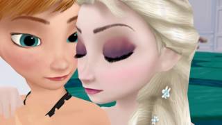 Elsa Anna First Girl Kiss [upl. by Anitsyrk123]