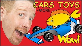 Cars Toys  MORE  English Collection of Stories for Kids from Steve and Maggie  Wow English TV [upl. by Esilrac]