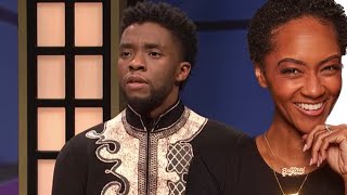 FIRST TIME REACTING TO  BLACK JEOPARDY WITH CHADWICK BOSEMAN  SNL  REACTION [upl. by Mitchael]