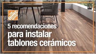 5 recomendaciones para instalar tablones cerámicos  Pisos  The Home Depot Mx [upl. by Nerad]