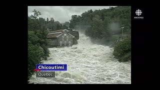 En juillet 1996 le Déluge du Saguenay ou les inondations historiques au SaguenayLac SaintJean [upl. by Saticilef402]