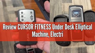 Review CURSOR FITNESS Under Desk Elliptical Machine Electric Seated Pedal Exerciser Mini Ellipse L [upl. by Elimaj828]