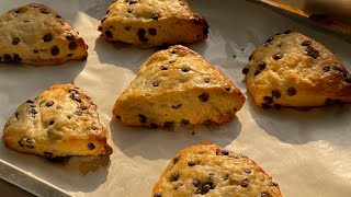 Amazing Chocolate Chip Scone Recipe The BEST Scone Recipe [upl. by Bannasch294]