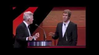 tj13TV presents  Sebastian Vettel at the Autosport Awards 2011 [upl. by Sillaw469]