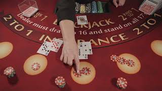 21 Fun Blackjack Training Blackjacks double downs and splits [upl. by Latt]