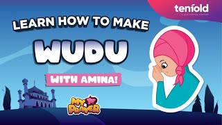 How to make Wudu Ablution with Amina  My First Prayer for kids [upl. by Mingche]